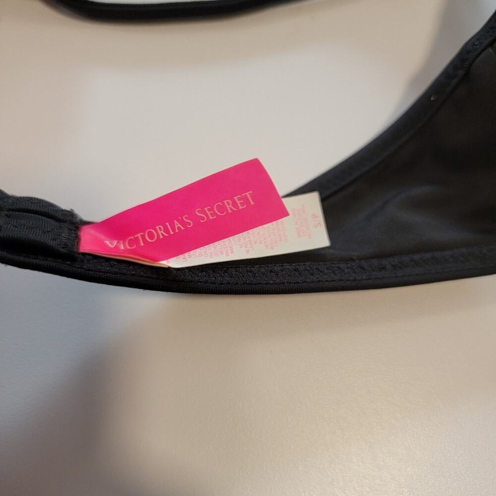 Victoria's Secret Black Tassel Fringe Bikini Top - S - Picture 4 of 6